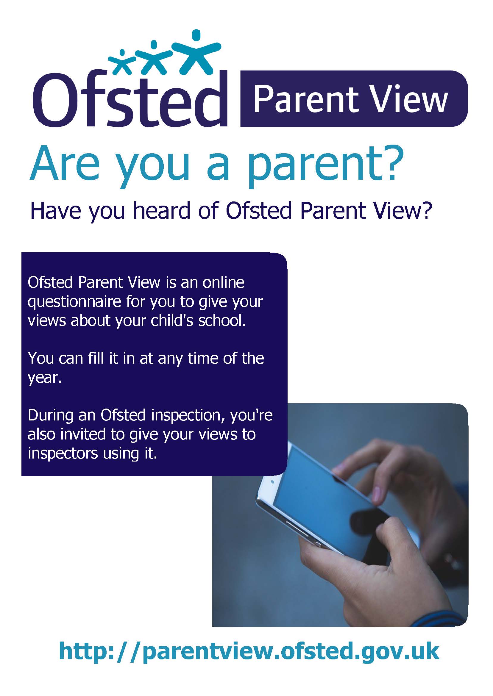 Ofsted Parent View poster